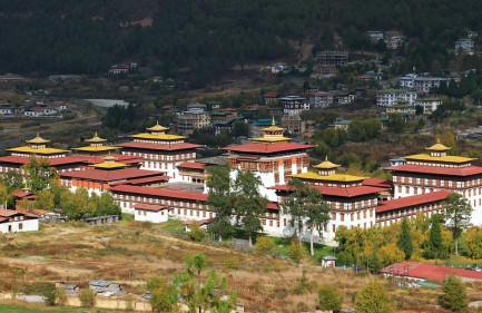 Thimphu, the new capital of Bhutan