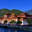 The trail connects Punakha (above), the old capital